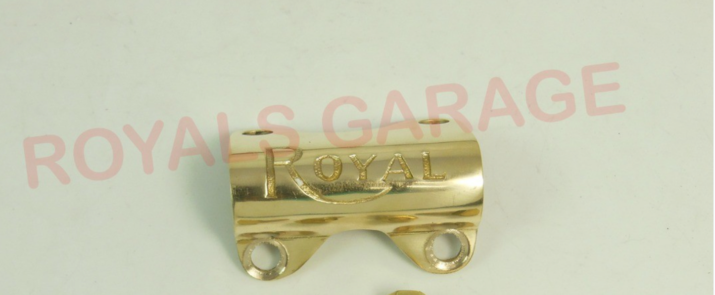 BRASS HANDLE CLAMP / CLIP FOR ROYAL ENFIELD CLASSIC ELECTRA STANDARD