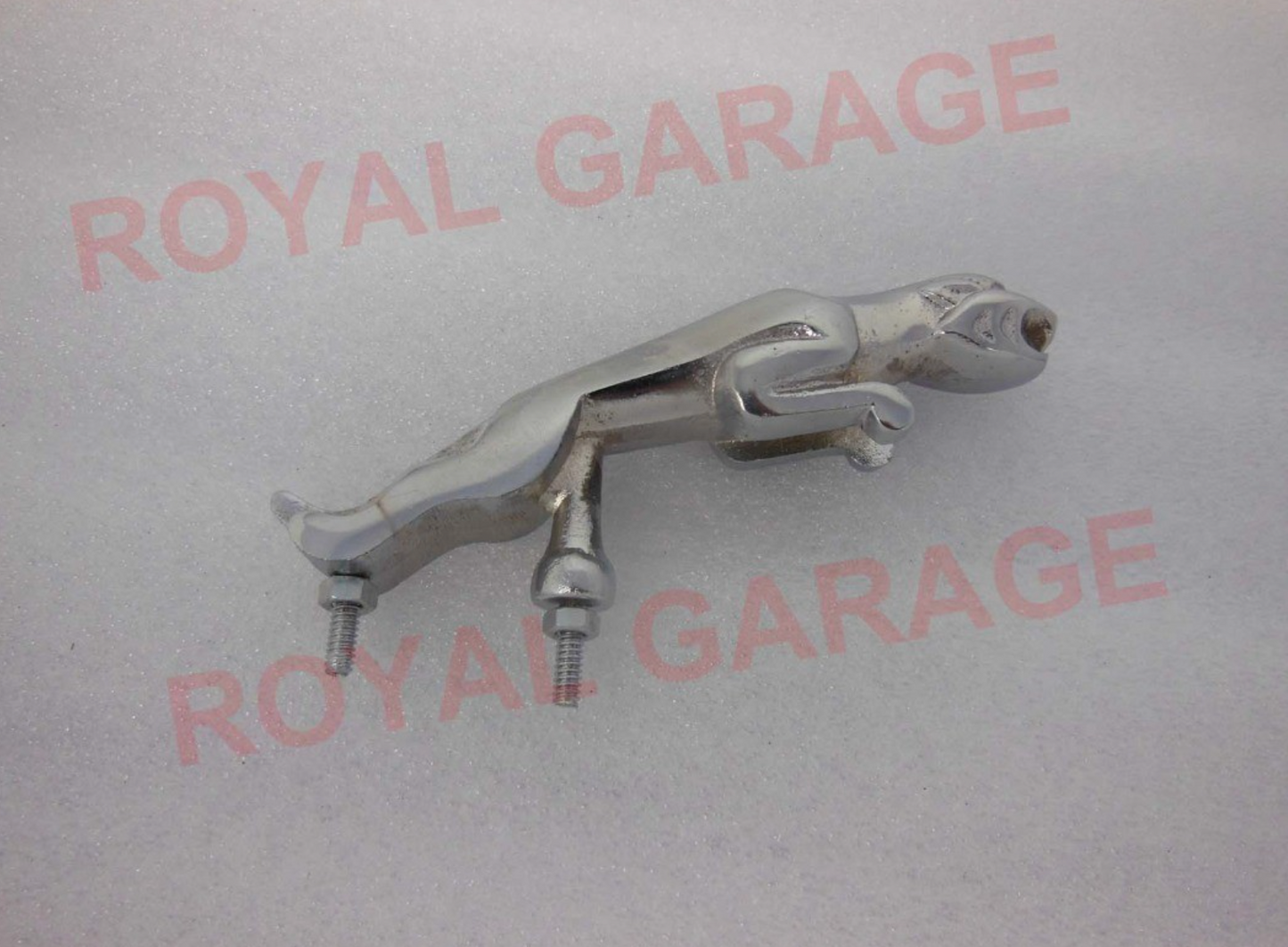 ALUMINIUM CHROME JAGUAR FOR FRONT MUDGUARD UNIVERSAL FOR ALL BIKES ROYAL ENFIELD ,JAWA ,BSA ,ETC