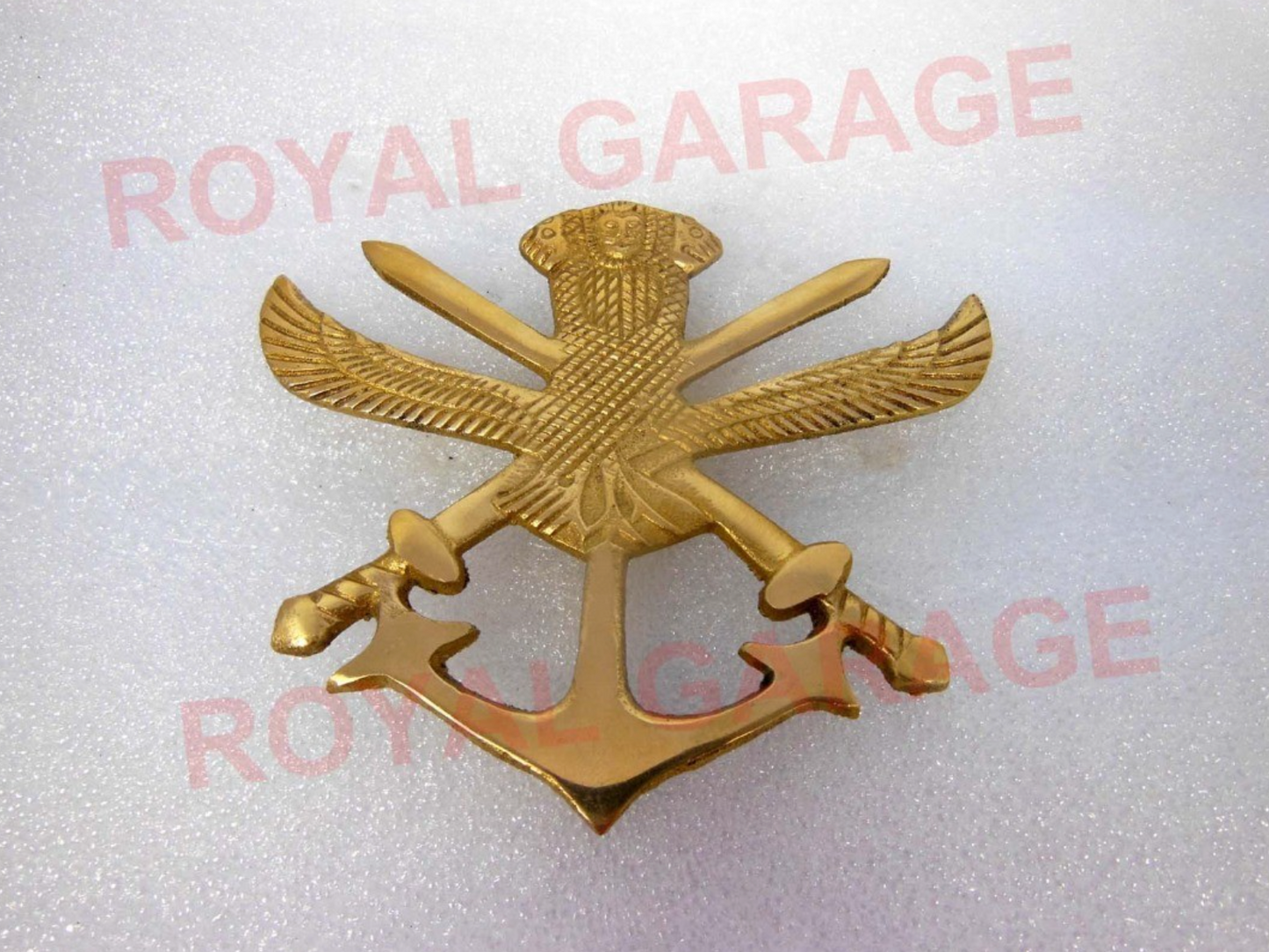 Brass Rear Mudguard BIG TRIKON BHARAT Talwar SWARD Design Vehicle Emblem for Bullet / ROYAL ENFIELD /ELECTRA /STANDARD /CLASSIC