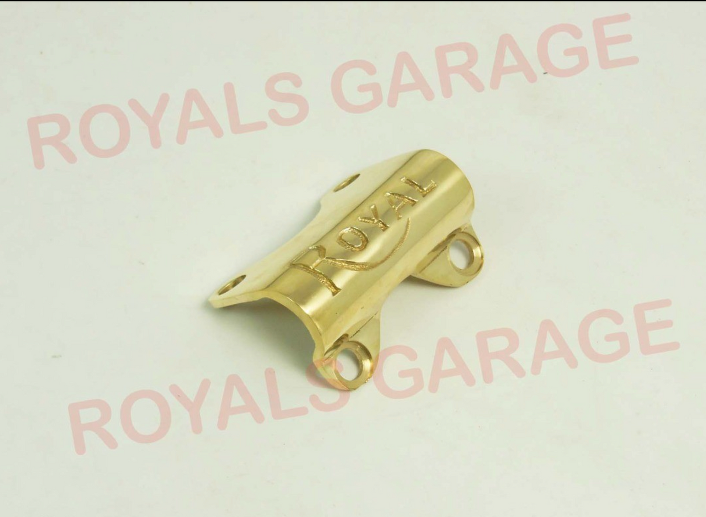 BRASS HANDLE CLAMP / CLIP FOR ROYAL ENFIELD CLASSIC ELECTRA STANDARD