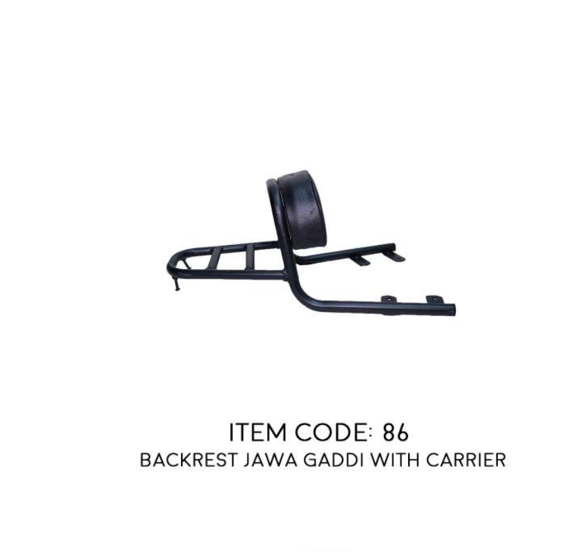 JAWA BACKREST GADDI WITH CARRIER