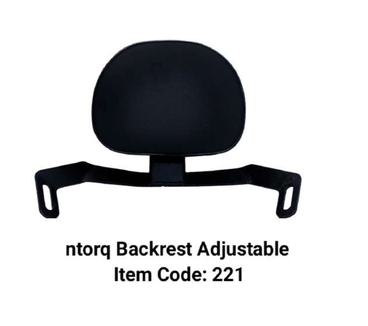 ADJUSTABLE BACKREST FOR TVS NTORQ