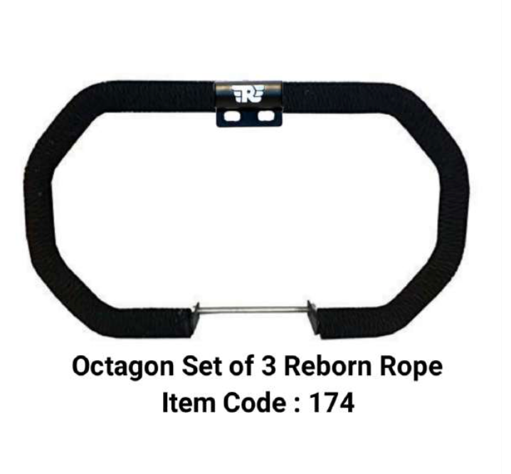 OCTAGON  SET OF 3 PEACES  LEG GAURD CRASH BAR FOR REBORN / METEOR 350CC