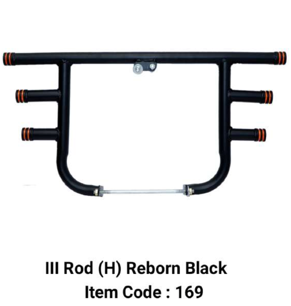 3 ROD LEG GAURD CRASH BAR FOR REBORN / METEOR 350CC