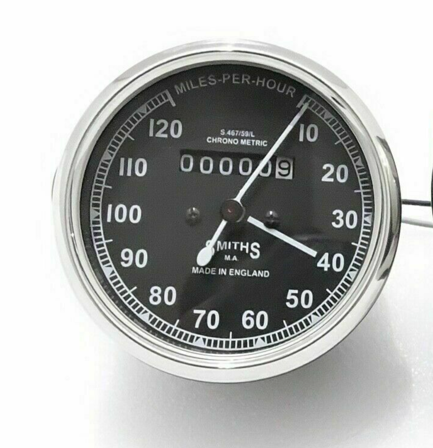 Brand New Vintage Replica Smith 0-120 Miles Speedometer Fit For Royal ...