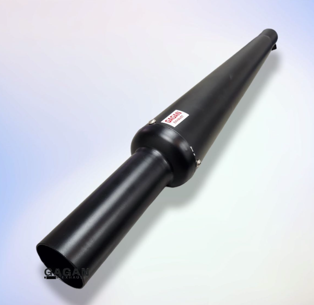 GOLDSTAR SILENCER EXHAUST BLACK FOR ROYAL ENFIELD CLASSIC ELECTRA STANDARD WITH GLASSWOOL