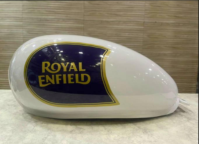 Royal Enfield Classic bs-3 bs-4 white tank from 2013 to 2020 model