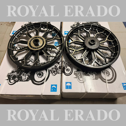 Royal Erado 5808 UV design Harley design Alloy Wheel set for Classic single disc