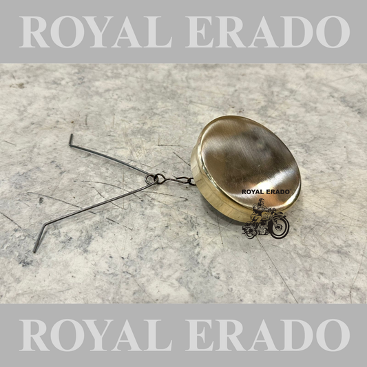 Vintage g2 style 1962 model bullet old model standard before 2000 model brass tank cap flat with chain 350cc.