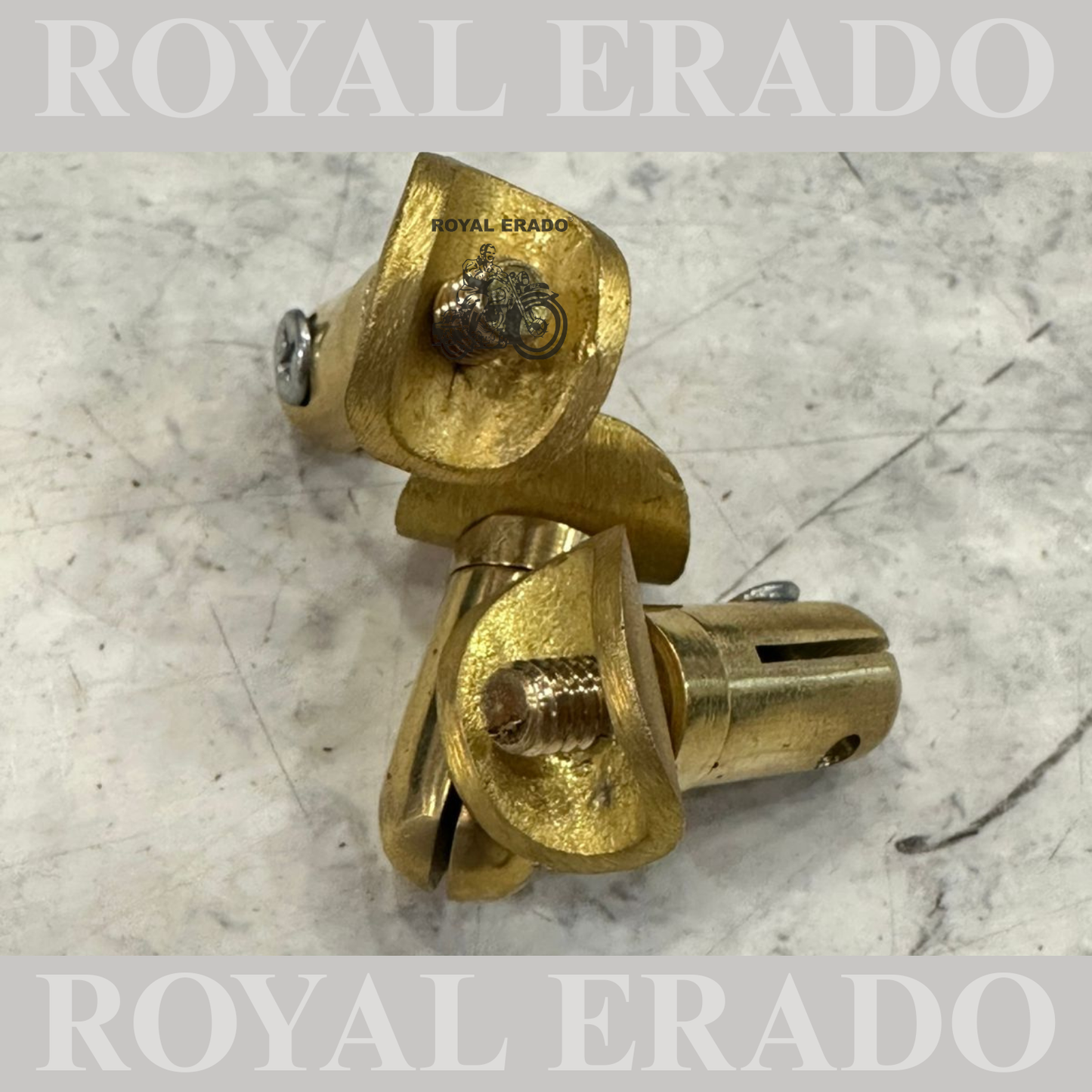 universal brass number plate  khutti 2 PEACES  vintage style for Front mudguard  of royal enfield , bsa , jawa , etc