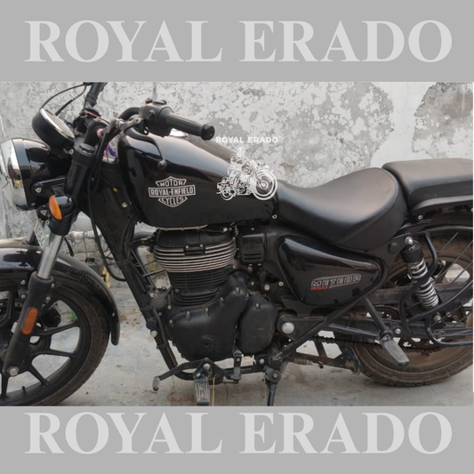 Bobber peanut shape Harley Davidson 883 or Harley Davidson 48 shape tank For Royal Enfield meteor 350 In black color