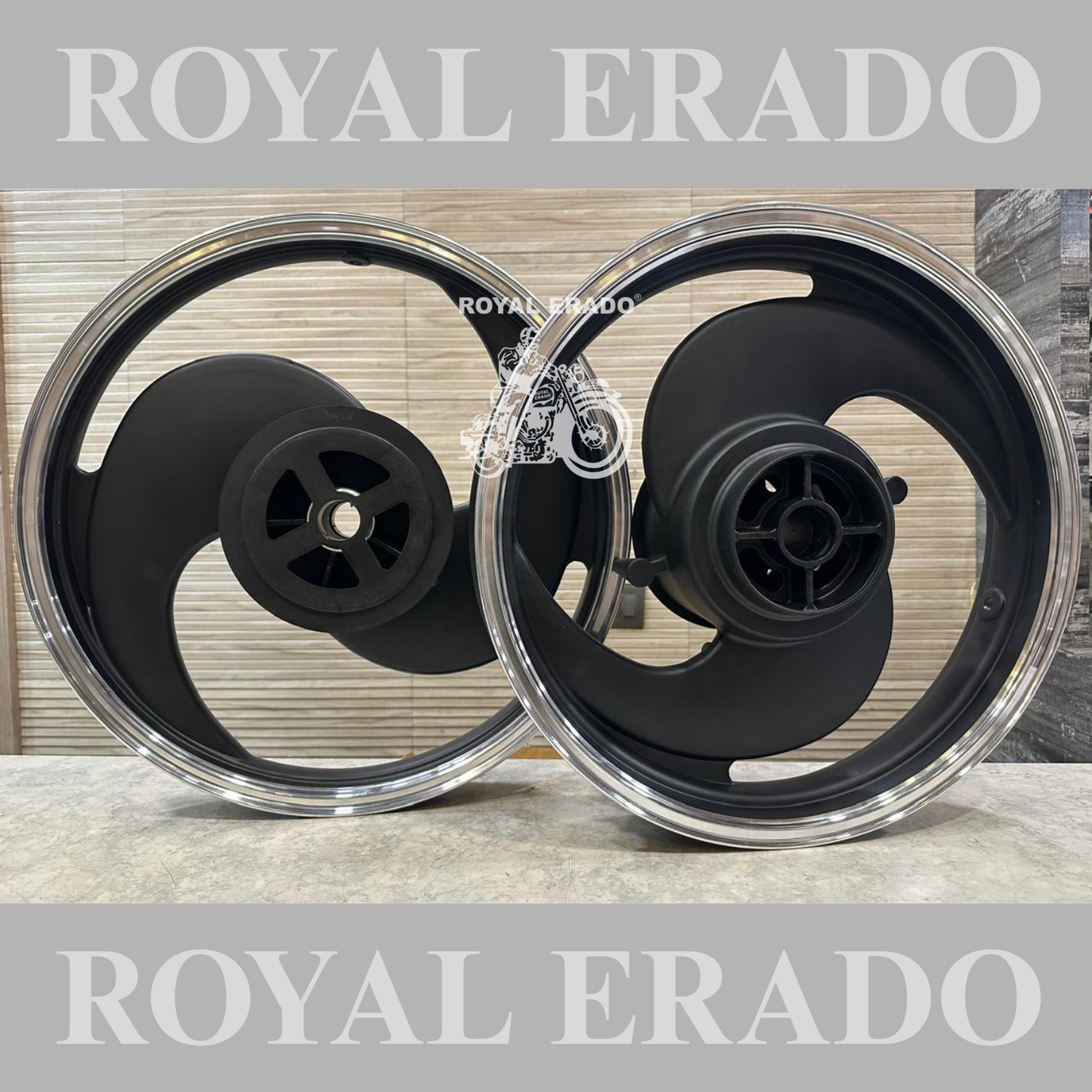 Kingway / raceby 2S broad S alloy wheel in black for Reborn Classic single disc and Battalion Standard single disc 9500