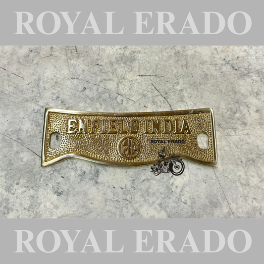 Royal Enfield old model vintage g2 Standard bullet 1962 Kabir Singh style crown plate in brass