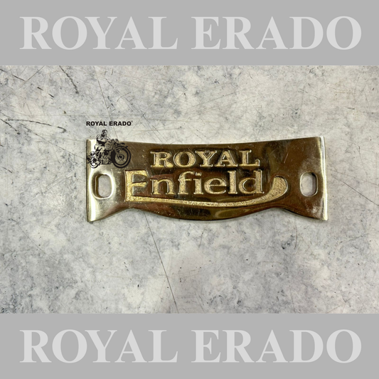 Royal Enfield old model vintage g2 Standard bullet 1962 kabir singh style crown plate in brass.