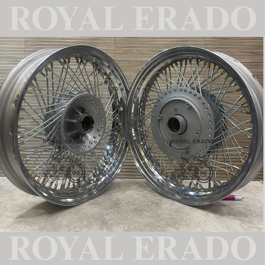 Royal Enfield classic electra standard 80 spoke wheel rim in 15” for customization chopper bobber