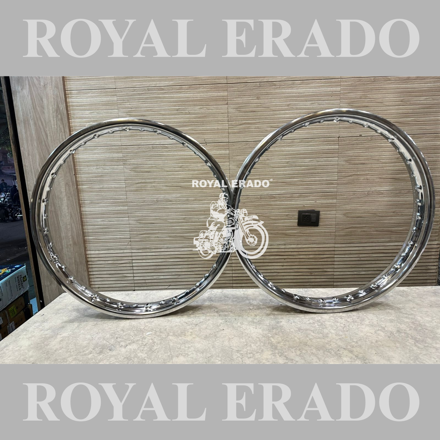 Royal Enfield Electra Standard vintage g2 old model bullet 1962 stainless steel wheel rim