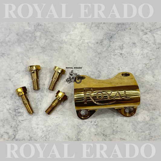 Brass handle clamp / clip with Bolt for Royal Enfield Electra & Standard for 2000 to 2010