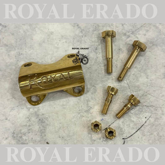 Brass handle clamp / clip with Bolt for royal Enfield Classic Electra Standard after 2012