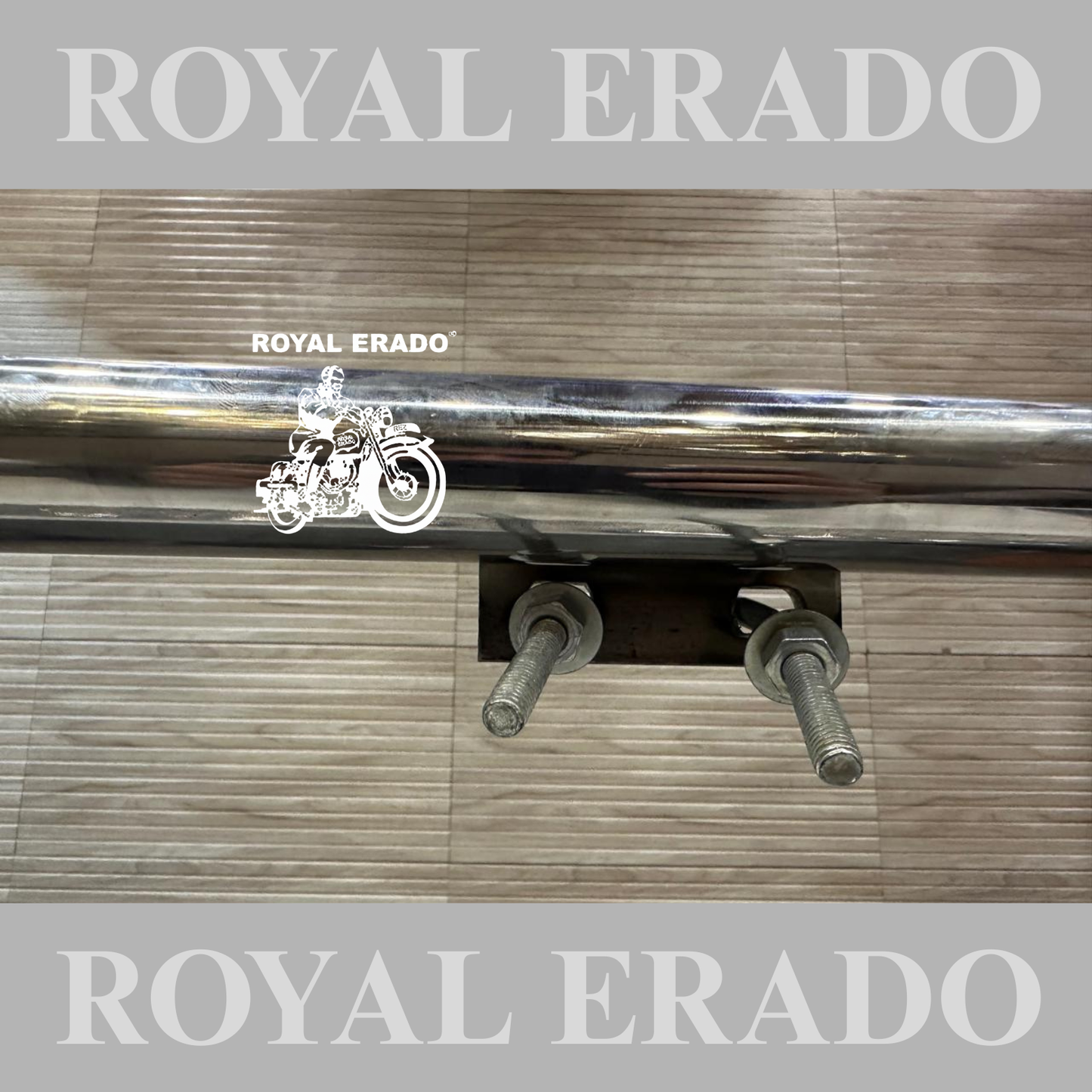 Royal Enfield vintage g2 1962 old model style Steen less still oval legguard leg guard crash bar for standard Electra classic in chrome