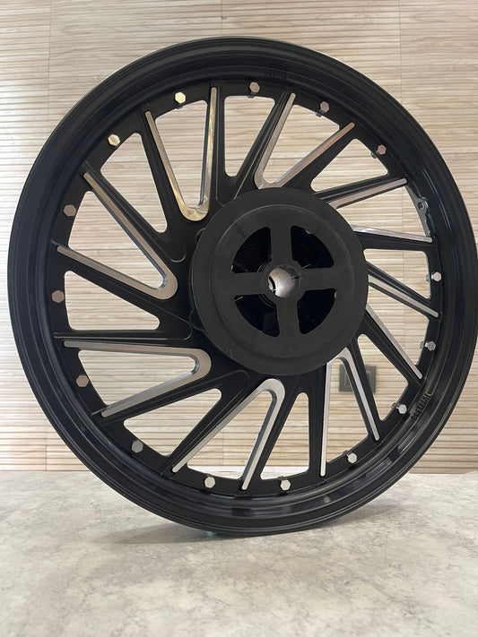 KINGWAY RACE BOY CROSS V design 16 SPOKES Alloy Wheel set for classic single disc.