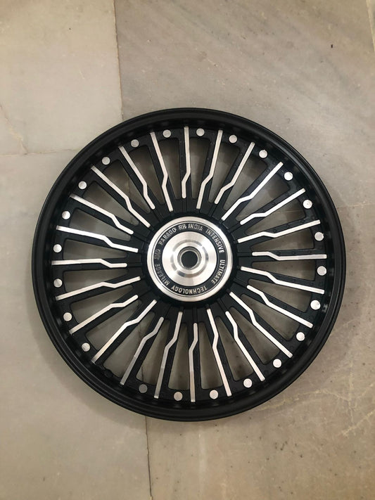 PAJERO 22 SPOKE TALWAR ALLOY FOR ROYAL ENFIELD FOR ROYAL ENFIELD REBORN CLASSIC  NEW STANDARD SINGLE DISC.