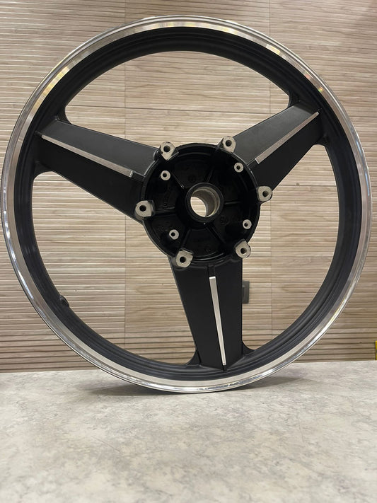 PAJERO DIAMOND MERCEDES DESIGN BLACK ALLOY WHEEL FOR CLASSIC SINGLE DISC.