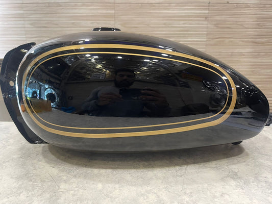 Royal enfield tank for standard old model with lining  machismo design.