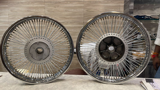 100 spoke wheel rim for royal enfield classic electra standard thunderbird.