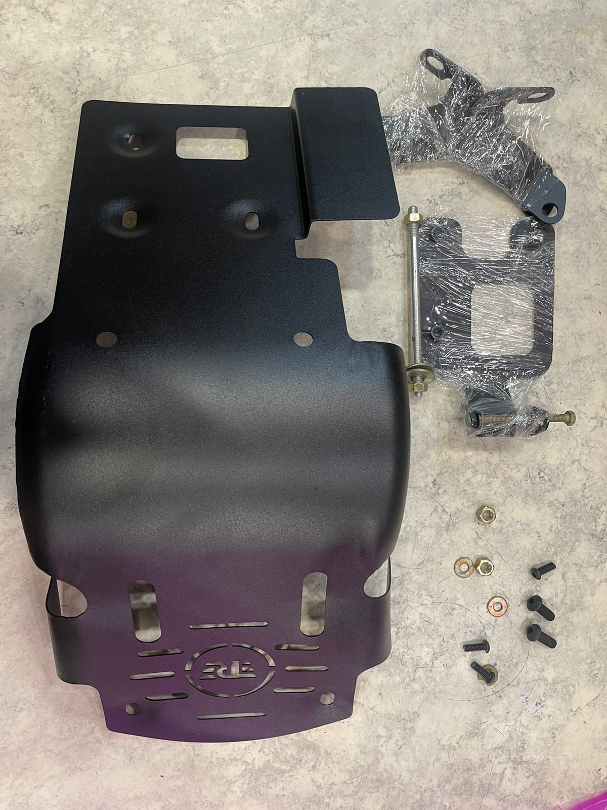 Royal Enfield Black Sump guard for Classic 350 Before Sep 2021 Models, Bullet, ELECTRA STANDARD.