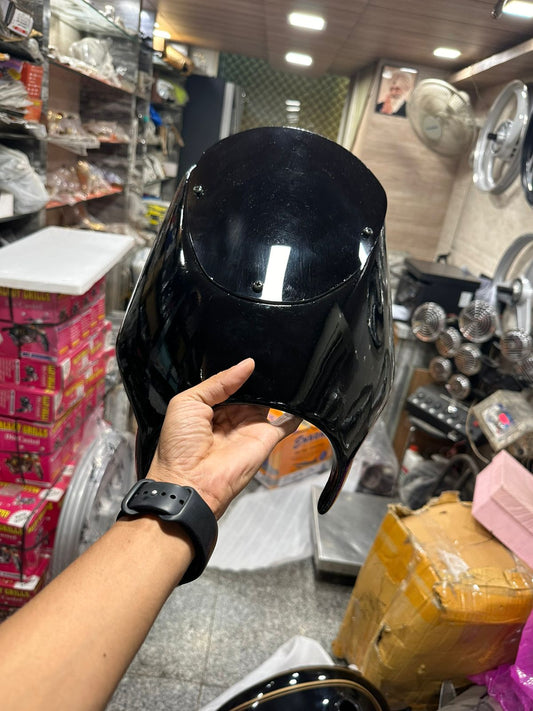 Windshield Harley street rod design for customization of Royal Enfield and other bikes