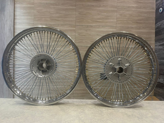 80 spoke wheel rim in chrome for royal enfield classic electra standard