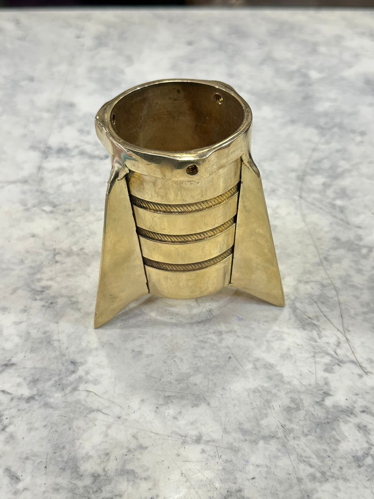 Royal enfield classic electra standard silencer exhaust rocket in brass.