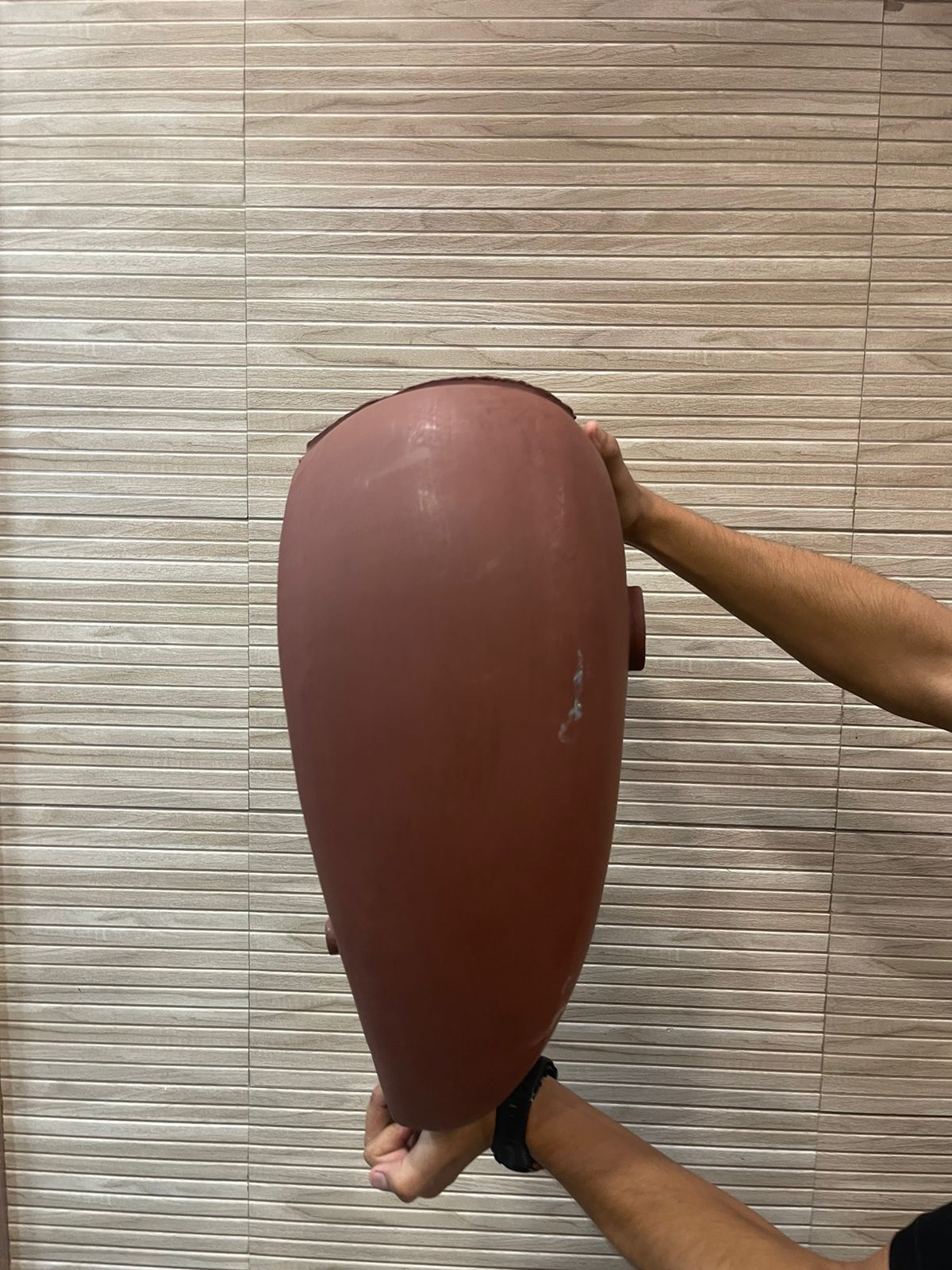 Royal enfield standard classic electra tank in raw without paint.
