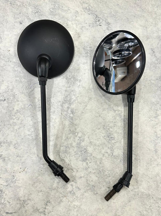 Black mirror for royal enfield classic electra and standard