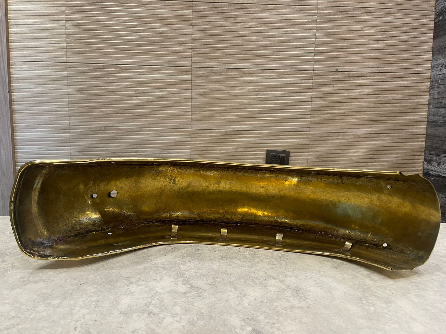 Royal Enfield Standard 350cc Mudguard in brass vintage style