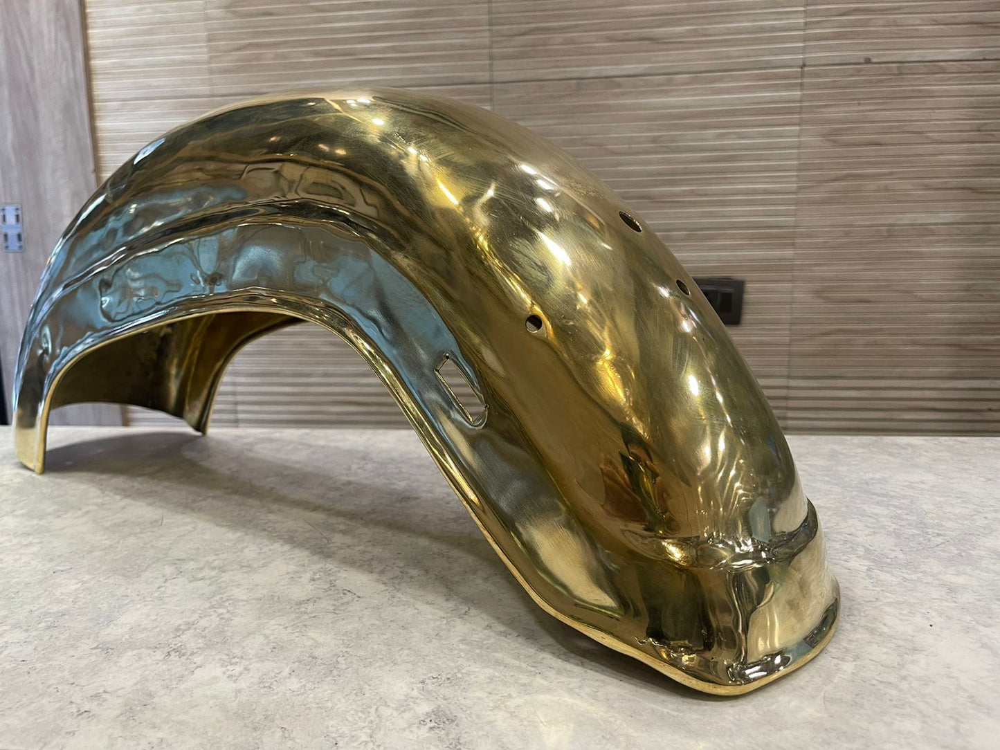 Royal Enfield Standard 350cc Mudguard in brass vintage style