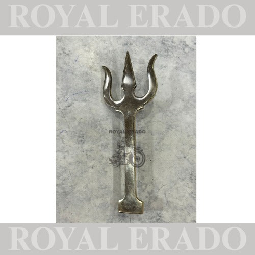 Trishul monogram in brass for vintage Royal Enfield Classic Electra Standard and Hunter Reborn Meteor Battalion