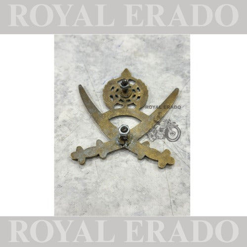 Army Talwar army sward monogram in brass for royal Enfield Classic Electra and Standard Meteor 350 Hunter 350 Battalion universal for all bikes