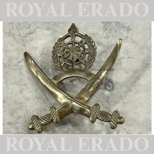Army Talwar army sward monogram in brass for royal Enfield Classic Electra and Standard Meteor 350 Hunter 350 Battalion universal for all bikes