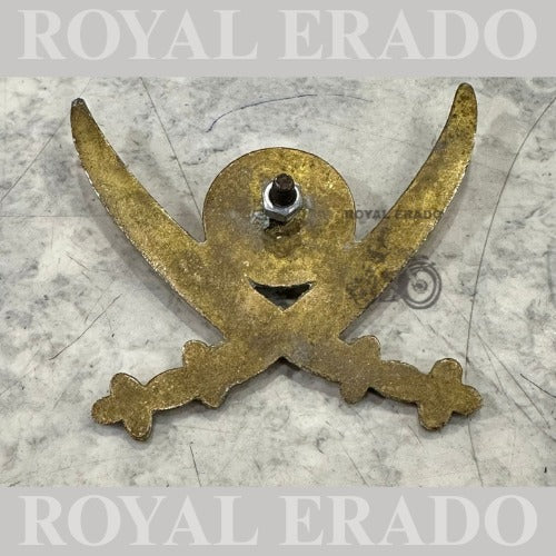 Dal Talwar dhal Talwar sward monogram in brass for Royal Enfield Classic Electra and Standard Meteor 350 Hunter 350 Battalion Universal for all bikes