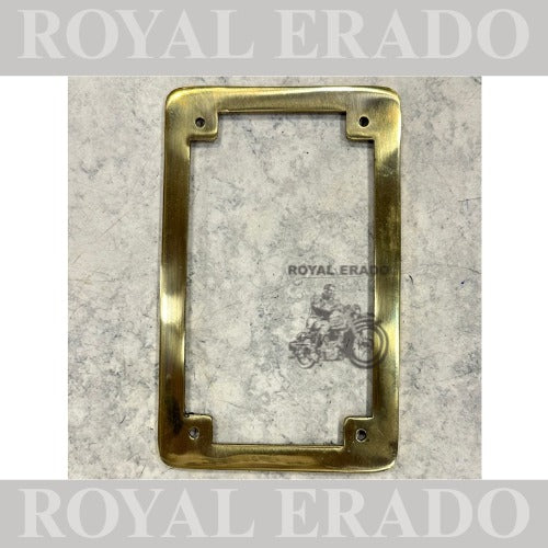 Royal Enfield Classic Electra Standard vintage model brass number plate frame