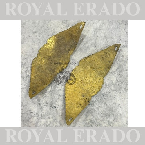 Royal Enfield Classic Electra and Standard live to ride skull tank monogram in brass