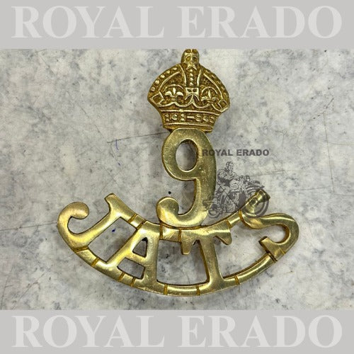 Royal Enfield Classic Electra or Standard brass Jaat monogram for tool box air filter box or battery cover