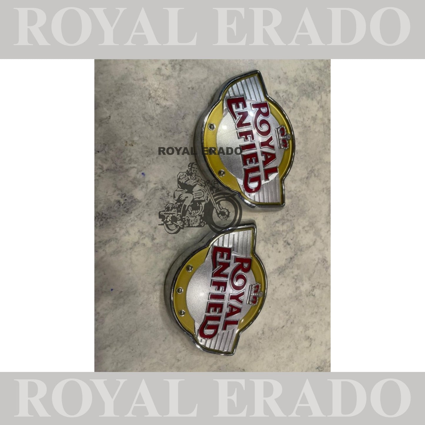 Royal Enfield tank monogram sticker continental gt cafe racer or interceptor style monogram fit to all Classic Electra or Standard for tank or tool box