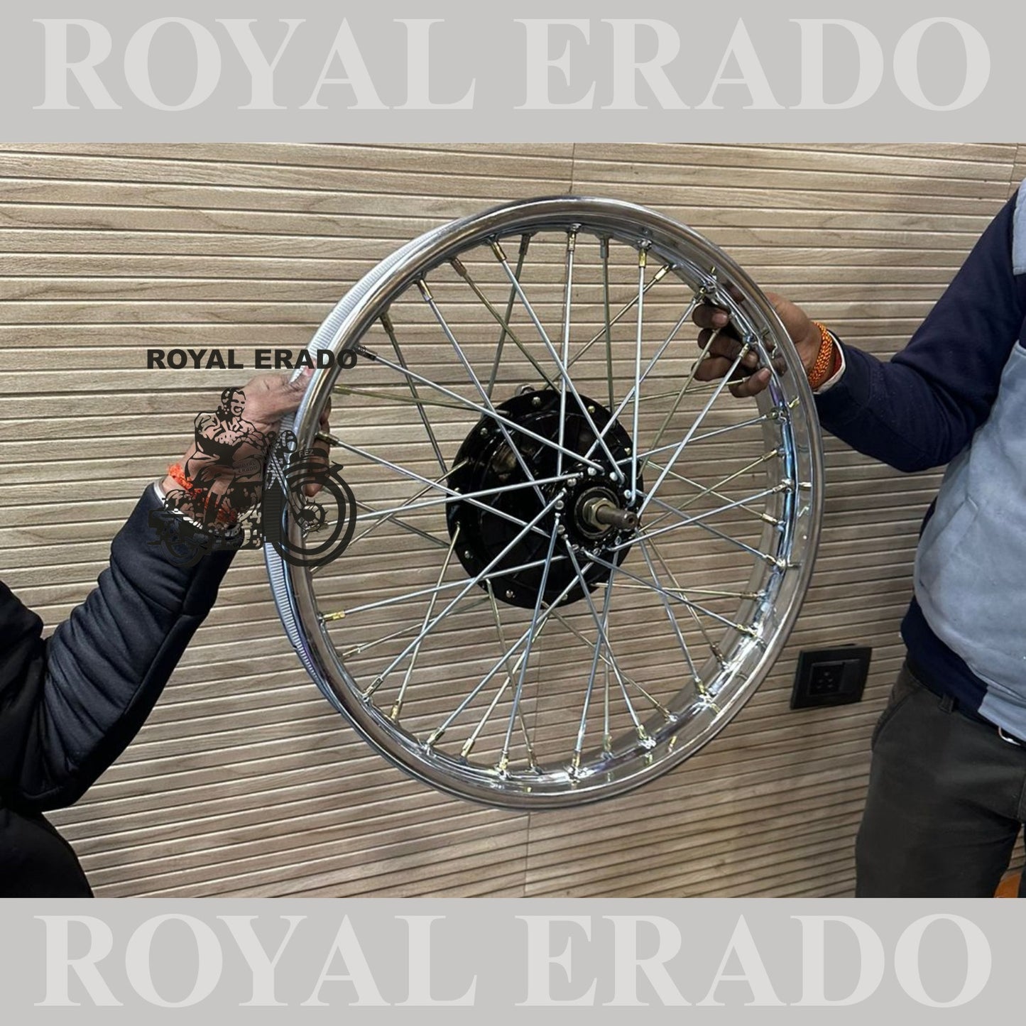 Royal Enfield vintage g2 cycle hub front complete wheel rim