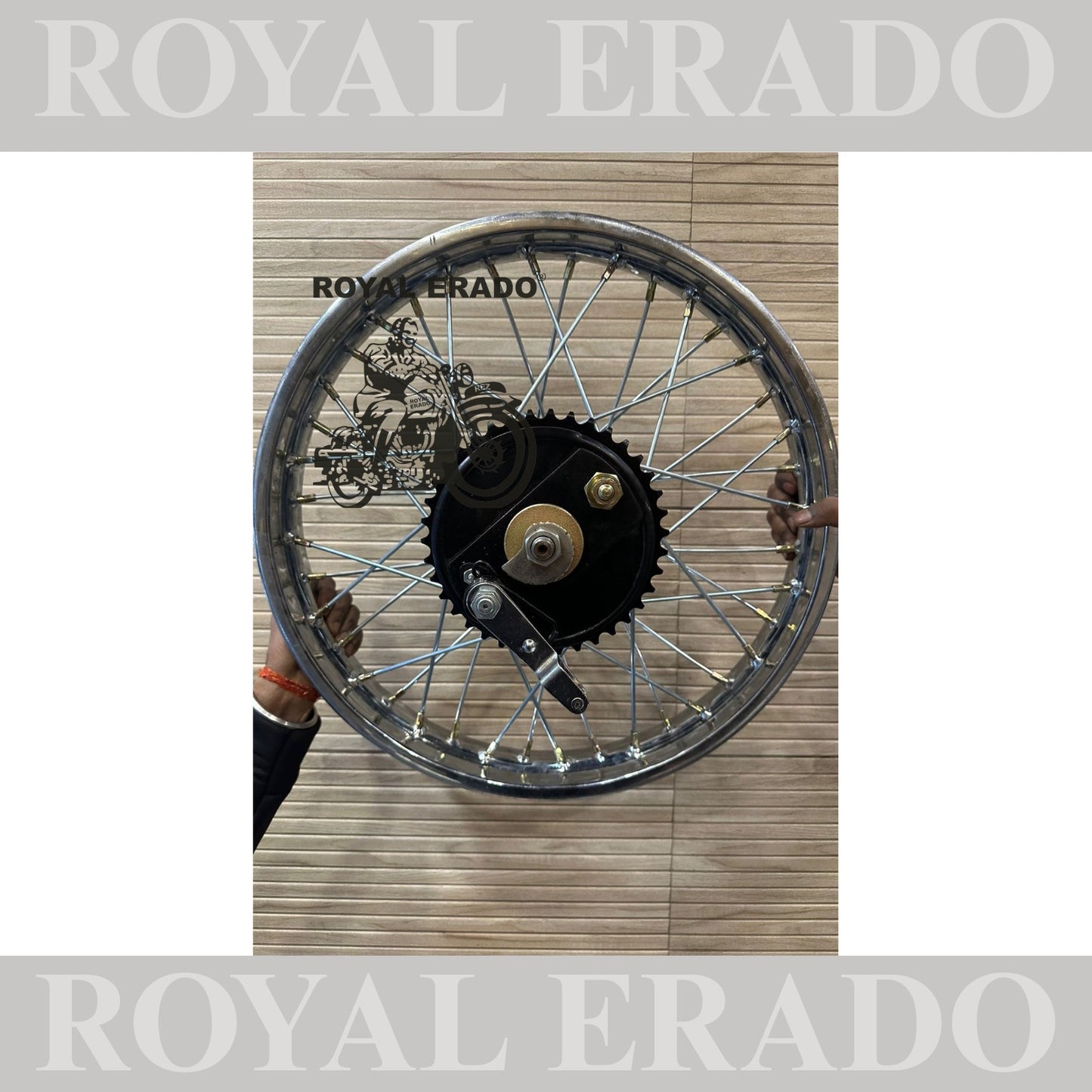 Royal Enfield vintage g2 cycle hub rear  complete wheel rim