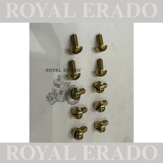 Royal Enfield brass mudguard screws 10 peace's for Classic Electra and Standard
