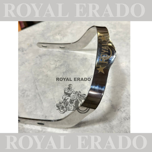 Royal Enfield rear stainless steel seat handle with royal written with laser For classic Electra and Standard vintage g2 old model Royal Enfield