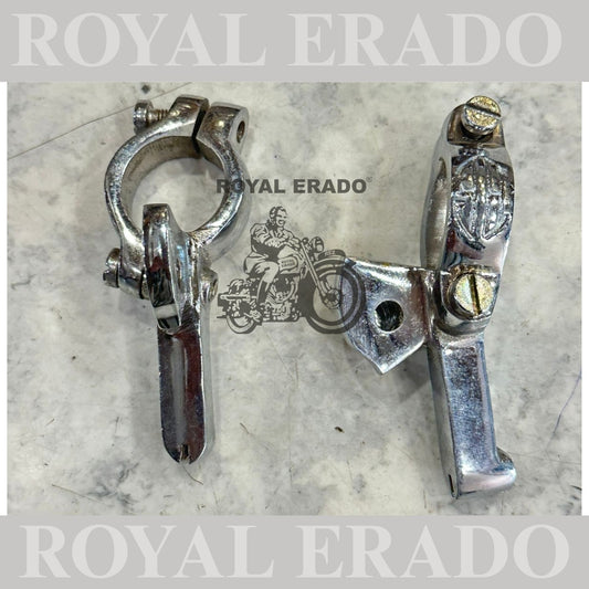 Royal Enfield brass chromed 1962 vintage old model g2 style standard clutch and brake lever yoke only&nbsp;