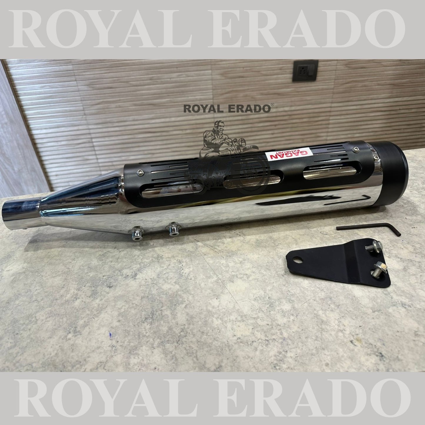 Royal Enfield meteor 350cc Exploder xploder exhaust silencer with D.B killer to increase or decrease the sound